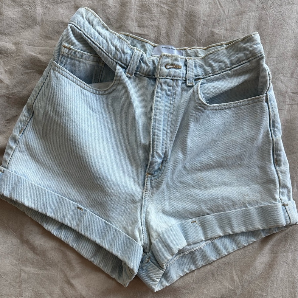 2010s American Apparel High Waisted Denim Short